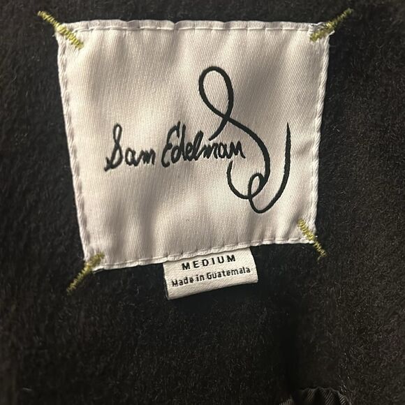 NEW Sam Edelman  Wool Blend Rib Collar Coat - size M - Picture 8 of 8